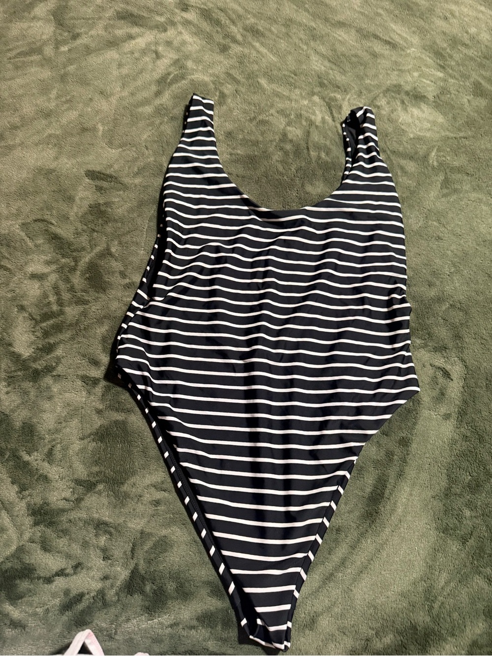 Aerie Black and White Striped women One-Piece